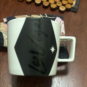 Iconic Starbucks Las Vegas Mug - Black and White
